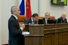 Геннадий Онищенко и первые лица края на сессии